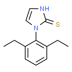 ChemSpider 2D Image | 1-(2,6-diethylphenyl)-1H-imidazole-2-thiol | C13H16N2S