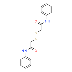 ChemSpider 2D Image | 2,2'-Disulfanediylbis(N-phenylacetamide) | C16H16N2O2S2