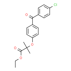 ChemSpider 2D Image | Fenofibric acid ethyl ester | C19H19ClO4