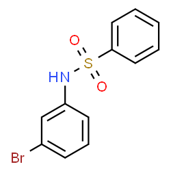 ChemSpider 2D Image | N-(3-Bromophenyl)benzenesulfonamide | C12H10BrNO2S