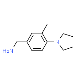 ChemSpider 2D Image | 1-[3-Methyl-4-(1-pyrrolidinyl)phenyl]methanamine | C12H18N2