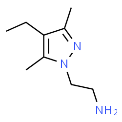 ChemSpider 2D Image | 2-(4-ethyl-3,5-dimethylpyrazol-1-yl)ethanamine | C9H17N3