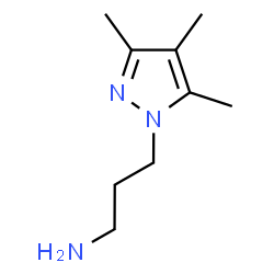 ChemSpider 2D Image | 3-(3,4,5-Trimethyl-1H-pyrazol-1-yl)-1-propanamine | C9H17N3