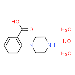 ChemSpider 2D Image | 2-(1-Piperazinyl)benzoic acid trihydrate | C11H20N2O5