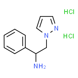 ChemSpider 2D Image | 1-PHENYL-2-(PYRAZOL-1-YL)ETHANAMINE DIHYDROCHLORIDE | C11H15Cl2N3