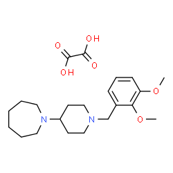 ChemSpider 2D Image | 1-[1-(2,3-Dimethoxybenzyl)-4-piperidinyl]azepane ethanedioate (1:1) | C22H34N2O6