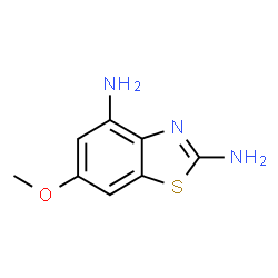 ChemSpider 2D Image | 6-Methoxy-1,3-benzothiazole-2,4-diamine | C8H9N3OS