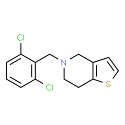 ChemSpider 2D Image | 5-(2,6-Dichlorobenzyl)-4,5,6,7-tetrahydrothieno[3,2-c]pyridine | C14H13Cl2NS