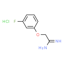 ChemSpider 2D Image | 2-(3-fluorophenoxy)ethanimidamide hydrochloride | C8H10ClFN2O