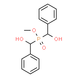 ChemSpider 2D Image | Methyl bis[hydroxy(phenyl)methyl]phosphinate | C15H17O4P