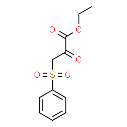 ChemSpider 2D Image | Ethyl 2-oxo-3-(phenylsulfonyl)propanoate | C11H12O5S
