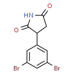 ChemSpider 2D Image | 3-(3,5-Dibromophenyl)-2,5-pyrrolidinedione | C10H7Br2NO2