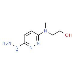 ChemSpider 2D Image | 2-[(6-Hydrazino-3-pyridazinyl)(methyl)amino]ethanol | C7H13N5O