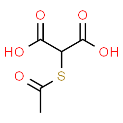 ChemSpider 2D Image | (Acetylsulfanyl)malonic acid | C5H6O5S