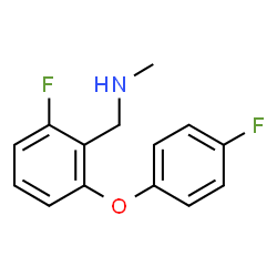 ChemSpider 2D Image | 1-[2-Fluoro-6-(4-fluorophenoxy)phenyl]-N-methylmethanamine | C14H13F2NO