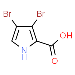 ChemSpider 2D Image | 3,4-dibromopyrrole-2-carboxylic acid | C5H3Br2NO2