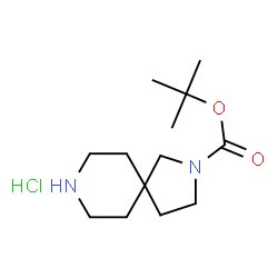 ChemSpider 2D Image | 2-Boc-2,8-diazaspiro[4.5]decane hydrochloride | C13H25ClN2O2