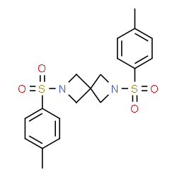 ChemSpider 2D Image | 2,6-Ditosyl-2,6-diazaspiro[3.3]heptane | C19H22N2O4S2