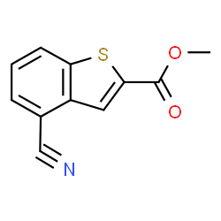 ChemSpider 2D Image | Methyl-4-cyan-1-benzothiophen-2-carboxylat | C11H7NO2S