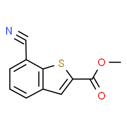 ChemSpider 2D Image | Methyl-7-cyan-1-benzothiophen-2-carboxylat | C11H7NO2S