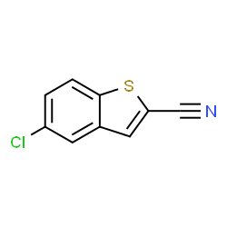 ChemSpider 2D Image | 5-Chloro-1-benzothiophene-2-carbonitrile | C9H4ClNS
