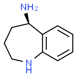 ChemSpider 2D Image | (5R)-2,3,4,5-Tetrahydro-1H-1-benzazepin-5-amine | C10H14N2