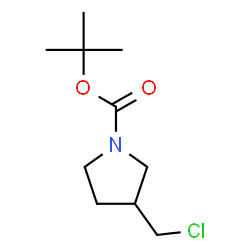 ChemSpider 2D Image | tert-Butyl-3-(chlormethyl)pyrrolidin-1-carboxylat | C10H18ClNO2
