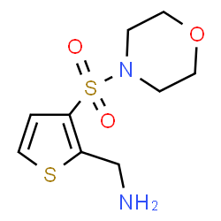 ChemSpider 2D Image | 1-[3-(4-Morpholinylsulfonyl)-2-thienyl]methanamine | C9H14N2O3S2