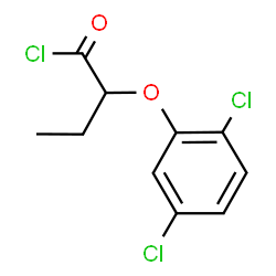 ChemSpider 2D Image | 2-(2,5-Dichlorophenoxy)butanoyl chloride | C10H9Cl3O2