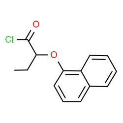ChemSpider 2D Image | 2-(1-Naphthyloxy)butanoyl chloride | C14H13ClO2
