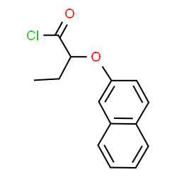 ChemSpider 2D Image | 2-(2-Naphthyloxy)butanoyl chloride | C14H13ClO2