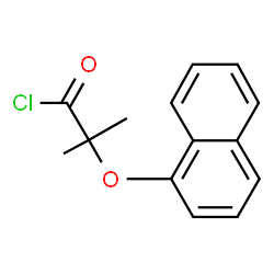 ChemSpider 2D Image | 2-Methyl-2-(1-naphthyloxy)propanoyl chloride | C14H13ClO2