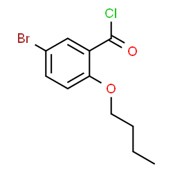 ChemSpider 2D Image | 5-Bromo-2-butoxybenzoyl chloride | C11H12BrClO2