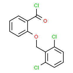 ChemSpider 2D Image | 2-[(2,6-Dichlorobenzyl)oxy]benzoyl chloride | C14H9Cl3O2