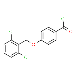 ChemSpider 2D Image | 4-[(2,6-Dichlorobenzyl)oxy]benzoyl chloride | C14H9Cl3O2