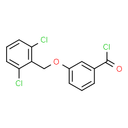 ChemSpider 2D Image | 3-[(2,6-Dichlorobenzyl)oxy]benzoyl chloride | C14H9Cl3O2