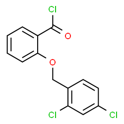 ChemSpider 2D Image | 2-[(2,4-Dichlorobenzyl)oxy]benzoyl chloride | C14H9Cl3O2