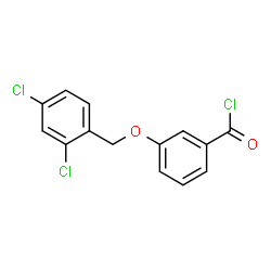 ChemSpider 2D Image | 3-[(2,4-Dichlorobenzyl)oxy]benzoyl chloride | C14H9Cl3O2