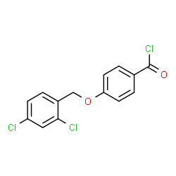 ChemSpider 2D Image | 4-[(2,4-Dichlorobenzyl)oxy]benzoyl chloride | C14H9Cl3O2