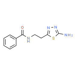 ChemSpider 2D Image | N-[2-(5-Amino-1,3,4-thiadiazol-2-yl)ethyl]benzamide | C11H12N4OS