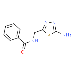 ChemSpider 2D Image | N-[(5-Amino-1,3,4-thiadiazol-2-yl)methyl]benzamide | C10H10N4OS