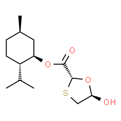 ChemSpider 2D Image | (1R,2S,5R)-2-Isopropyl-5-methylcyclohexyl (2R,5R)-5-hydroxy-1,3-oxathiolane-2-carboxylate | C14H24O4S