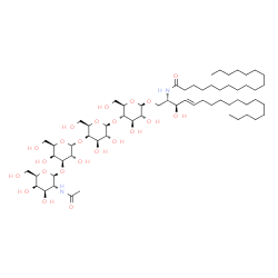 ChemSpider 2D Image | N-[(2S,3R,4E)-1-{[2-Acetamido-2-deoxy-beta-D-galactopyranosyl-(1->3)-alpha-D-galactopyranosyl-(1->4)-beta-D-galactopyranosyl-(1->4)-beta-D-glucopyranosyl]oxy}-3-hydroxy-4-octadecen-2-yl]octadecanamide | C62H114N2O23