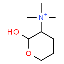 ChemSpider 2D Image | 2-Hydroxy-N,N,N-trimethyltetrahydro-2H-pyran-3-aminium | C8H18NO2
