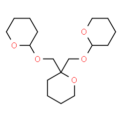 ChemSpider 2D Image | 2,2-Bis((tetrahydro-2H-pyran-2-yloxy)methyl)tetrahydro-2H-pyran | C17H30O5