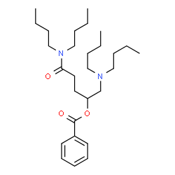 ChemSpider 2D Image | 1,5-Bis(dibutylamino)-5-oxo-2-pentanyl benzoate | C28H48N2O3