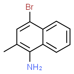 ChemSpider 2D Image | 4-Bromo-2-methyl-1-naphthalenamine | C11H10BrN
