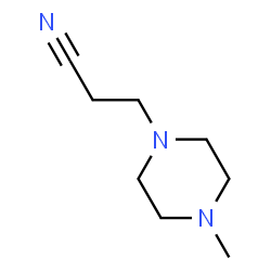 ChemSpider 2D Image | 3-(4-Methyl-1-piperazinyl)propanenitrile | C8H15N3
