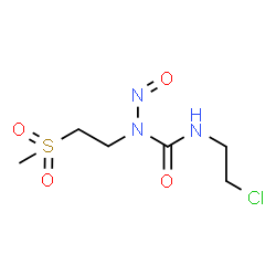 ChemSpider 2D Image | 3-(2-Chloroethyl)-1-[2-(methylsulfonyl)ethyl]-1-nitrosourea | C6H12ClN3O4S