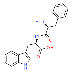 ChemSpider 2D Image | L-Phenylalanyl-D-tryptophan | C20H21N3O3